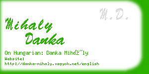 mihaly danka business card